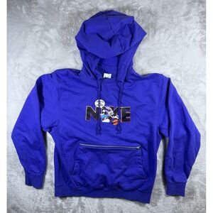 Nike Hoodie Mens Medium Purple Dri-FIT Bugs Bunny That's All Folks Looney Tunes